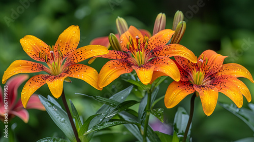 Colorful flowers in the garden
