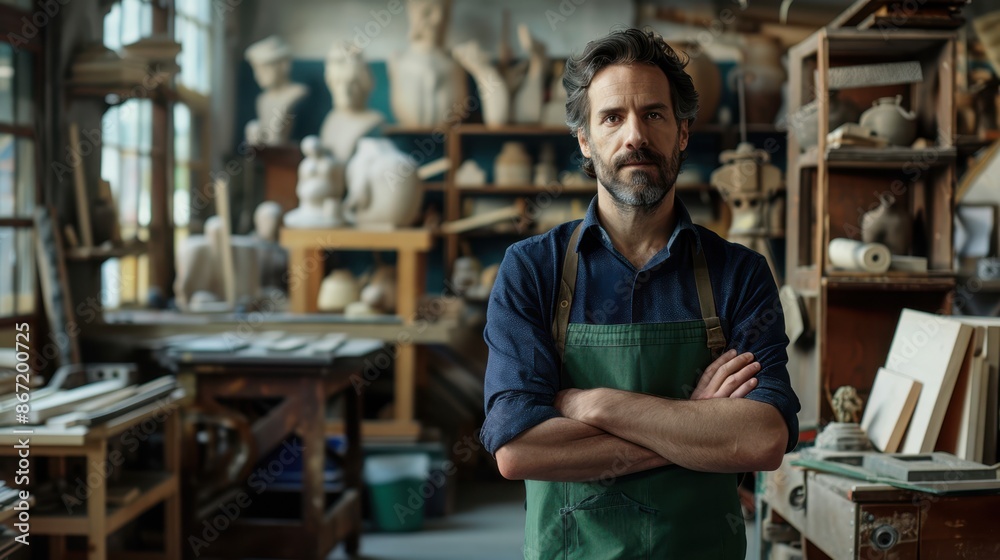 The Artist in His Studio. The Artist in His Studio.