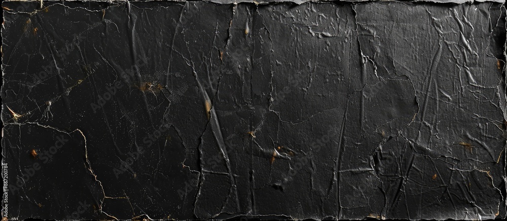 Aged, Worn Black Cardboard Photo Card with Distressed Grunge Texture on Black Background Aged, Worn Black Cardboard Photo Card with Distressed Grunge Texture on Black Background