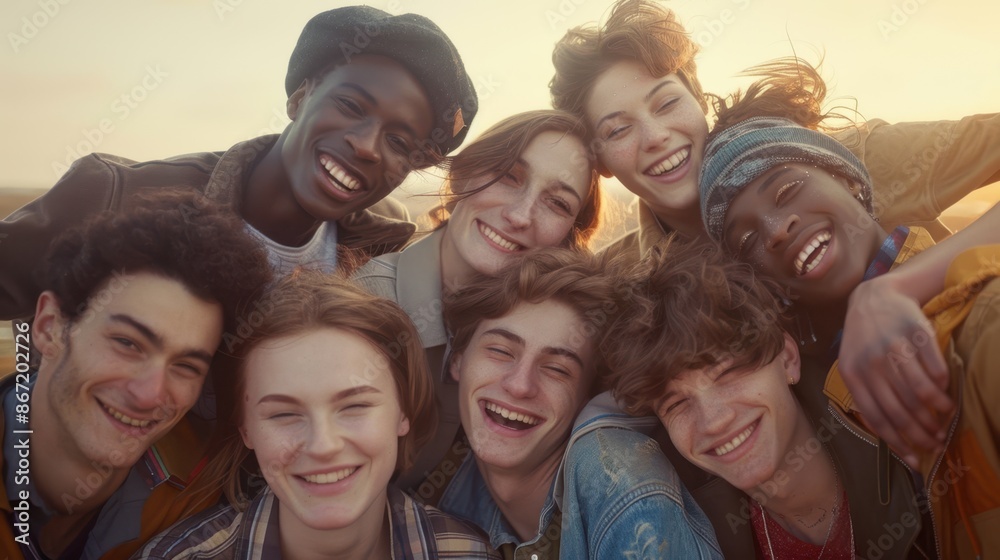 Fototapeta premium Group of Happy Friends