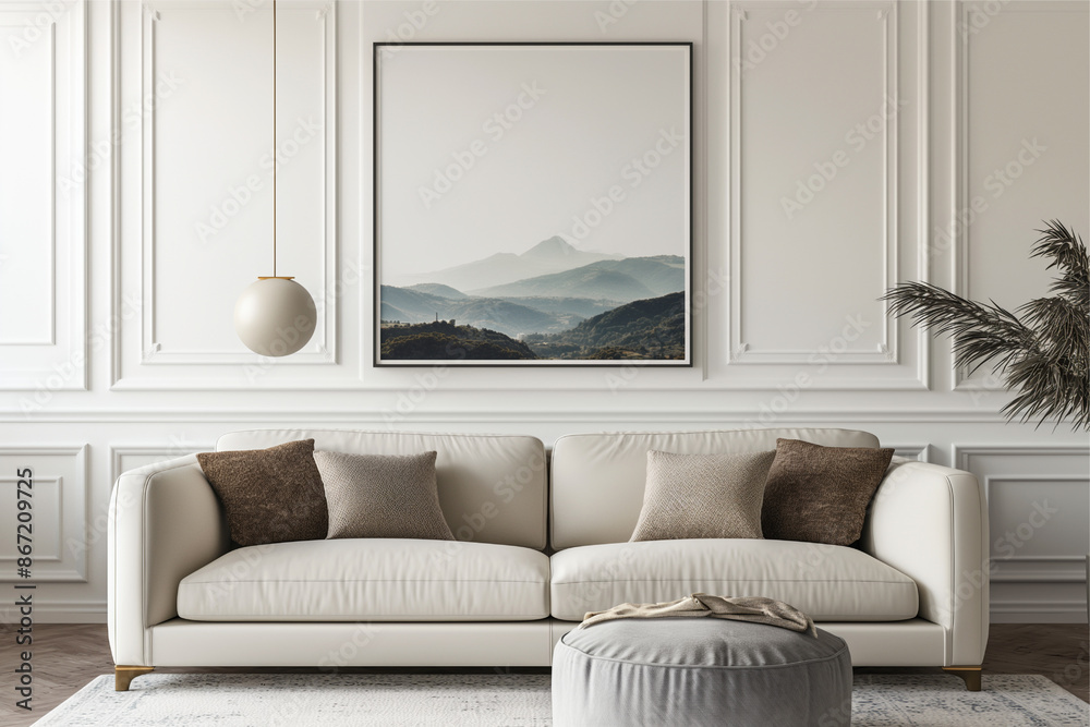 Frame mockup, ISO A paper size. Home Office wall poster mockup. Interior mockup with office background. Modern interior design. Frame mockup, ISO A paper size. Home Office wall poster mockup. Interior mockup with office background. Modern interior design.