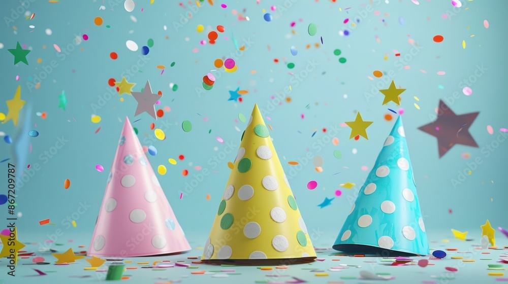 The Colorful Party Hats The Colorful Party Hats