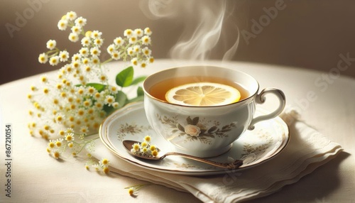 Flower Tea with Lemon