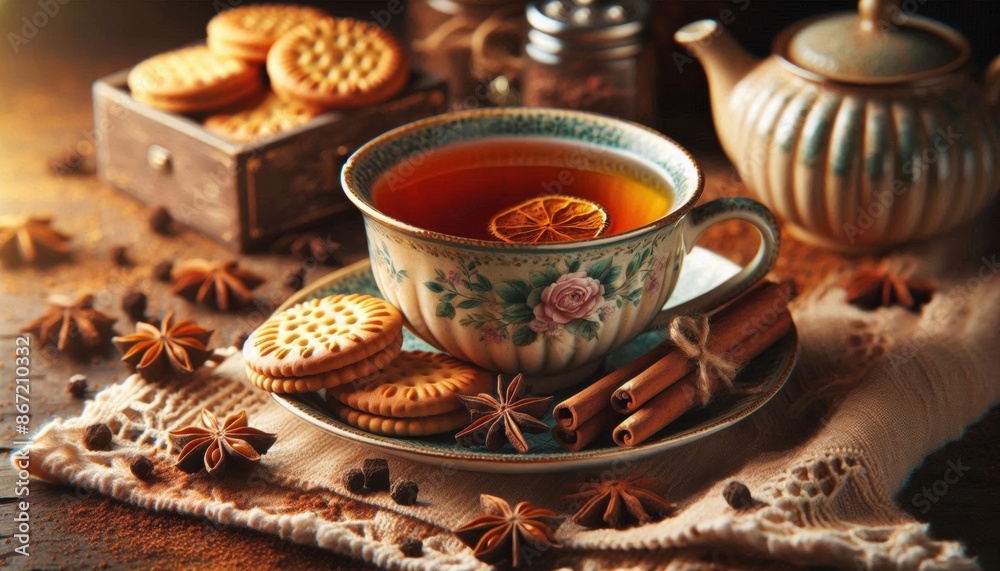Fototapeta premium Cinnamon Tea