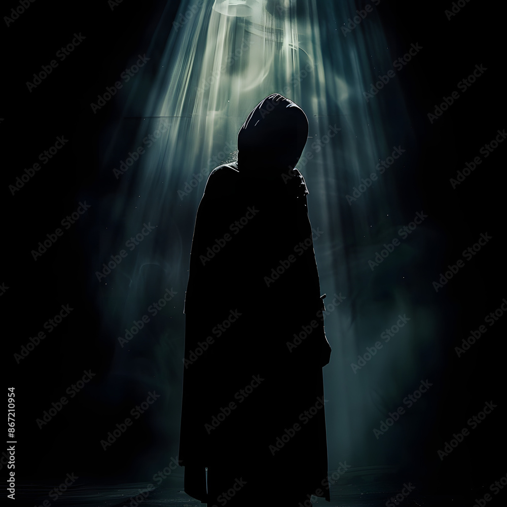 person in a dark person in a dark