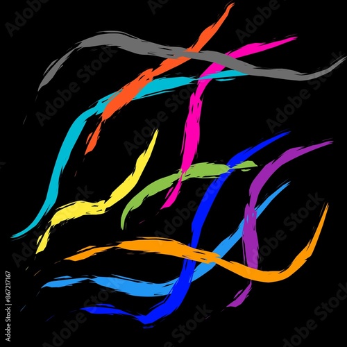 background with splashes lane colorfull
