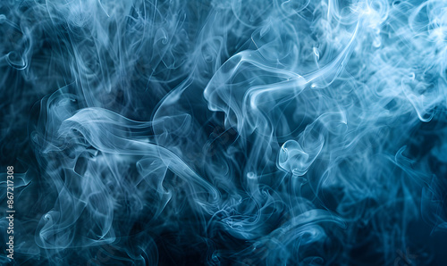 Abstract white smoke or steam swirls © anan