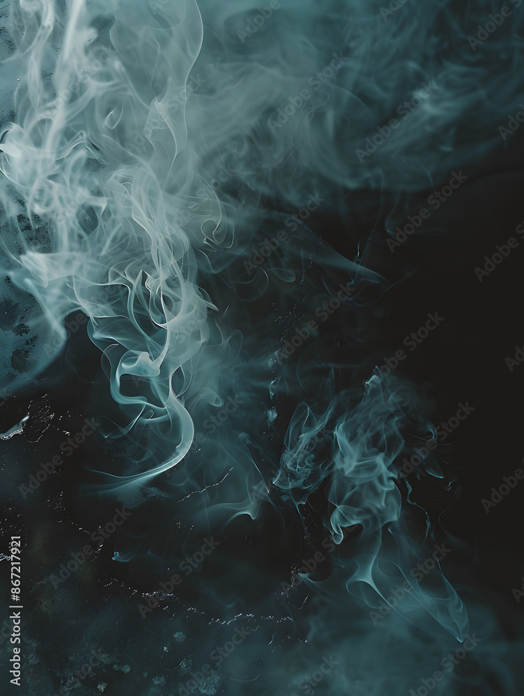 Obraz premium Abstract white smoke or steam swirls