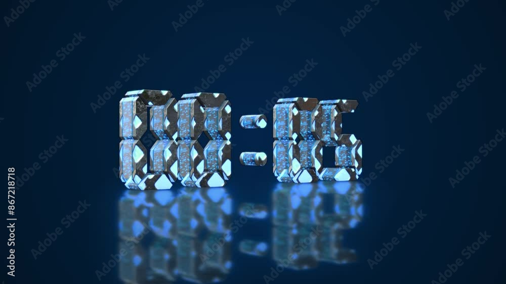 3D countdown timer HUD interference Countdown Timer Modern Hi Tech ...