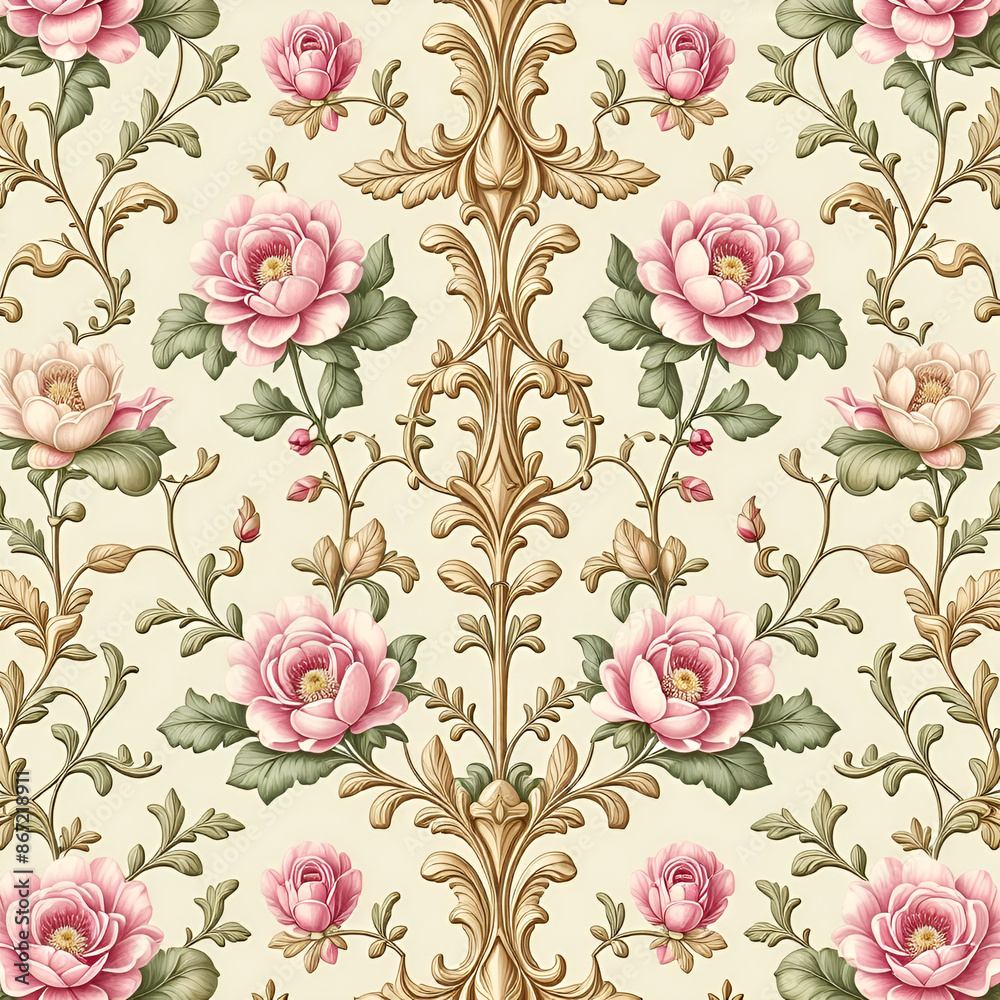 seamless pattern with roses