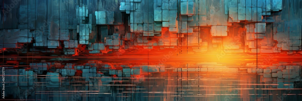 Obraz premium Concrete Material Structure Background - Generative AI