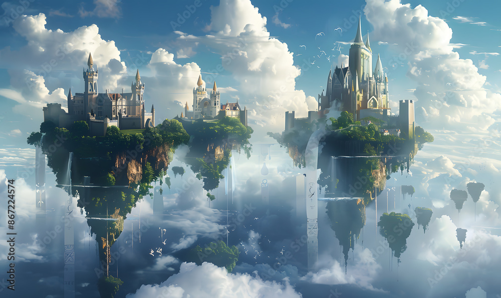 Fototapeta premium the vast sky and beautiful atmosphere