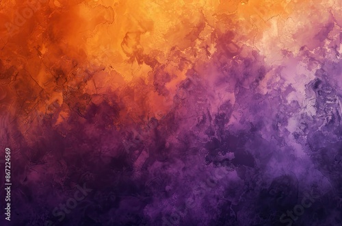 Wallpaper Mural Halloween"Abstract Orange and Purple Background Textured Smoky" Torontodigital.ca