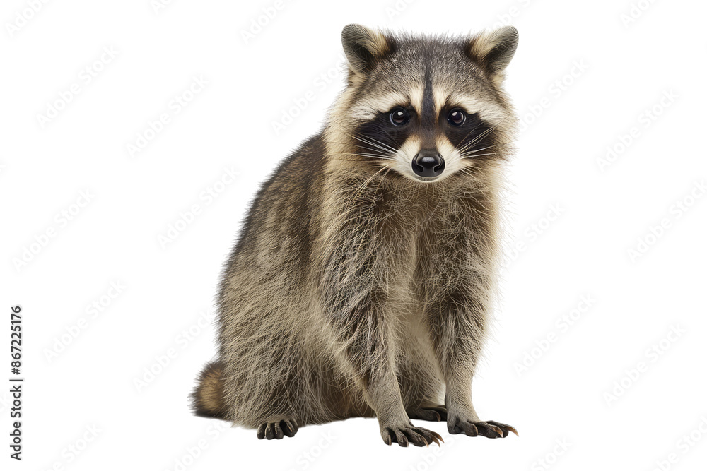 Raccoon isolated on transparent background Raccoon isolated on transparent background
