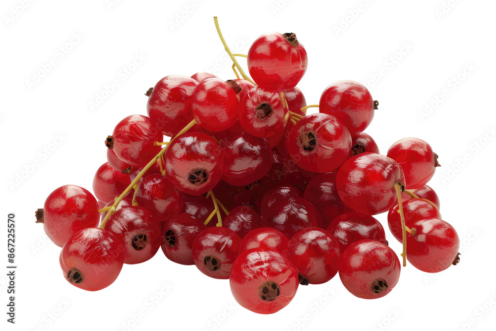 Red currants isolated on transparent background Red currants isolated on transparent background