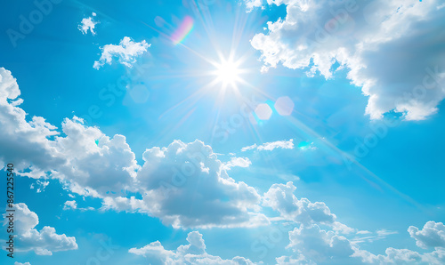 the vast sky and beautiful atmosphere