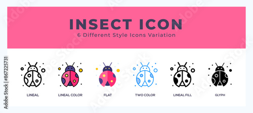 Insect set of vector icon. For web. and mobile app