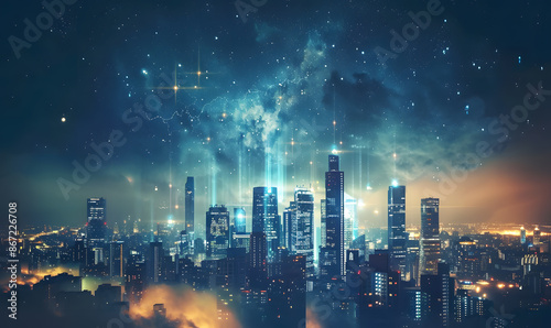 the vast sky and beautiful atmosphere