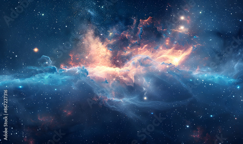 the vast sky and beautiful atmosphere