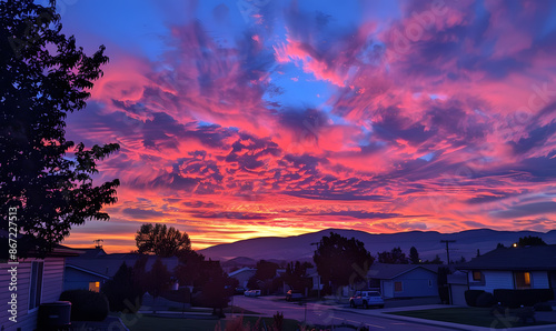the vast sky and beautiful atmosphere