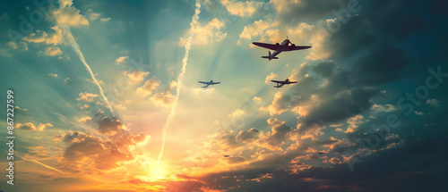 the vast sky and beautiful atmosphere