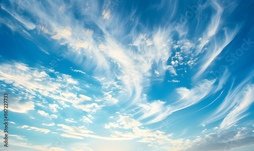 the vast sky and beautiful atmosphere