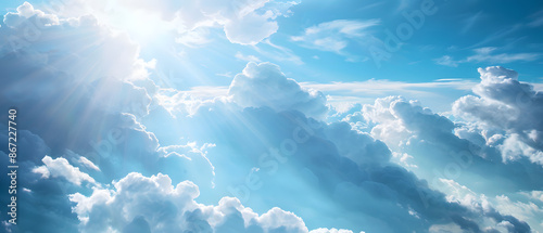 the vast sky and beautiful atmosphere