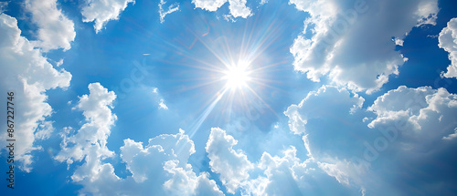 the vast sky and beautiful atmosphere