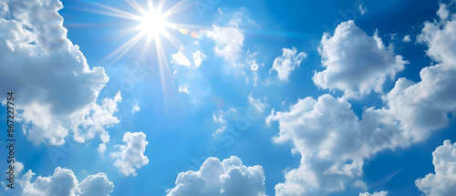 the vast sky and beautiful atmosphere