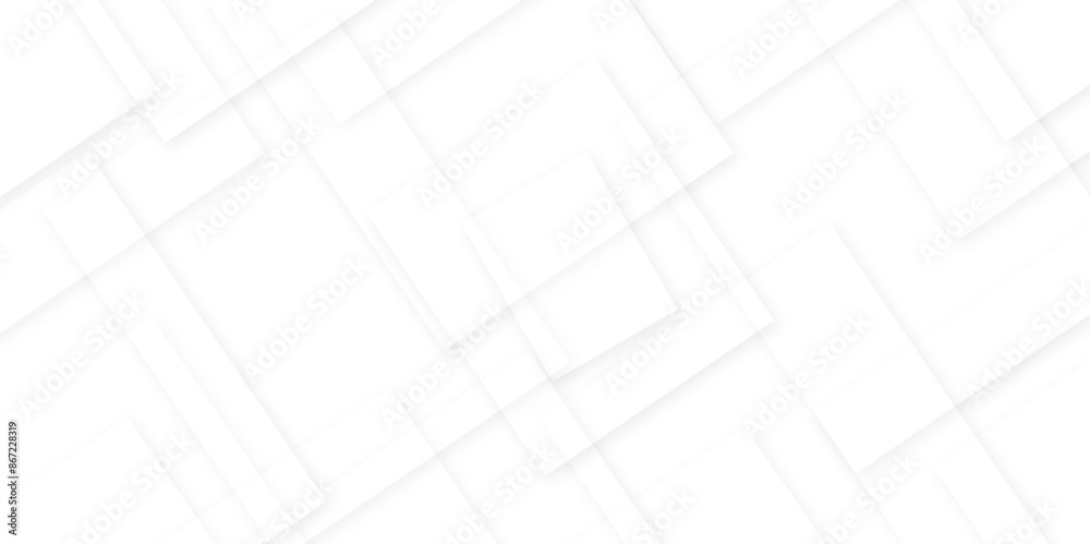 Abstract modern white and gray geometric lines vector background. Squares in bright light with soft shadows as pattern. with geometric line shapes Space design concept.
Abstract modern white and gray geometric lines vector background. Squares in bright light with soft shadows as pattern. with geometric line shapes Space design concept.