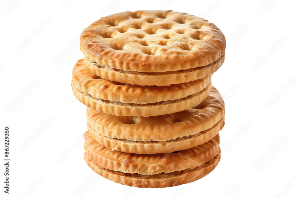 Tea biscuit isolated on transparent background Tea biscuit isolated on transparent background