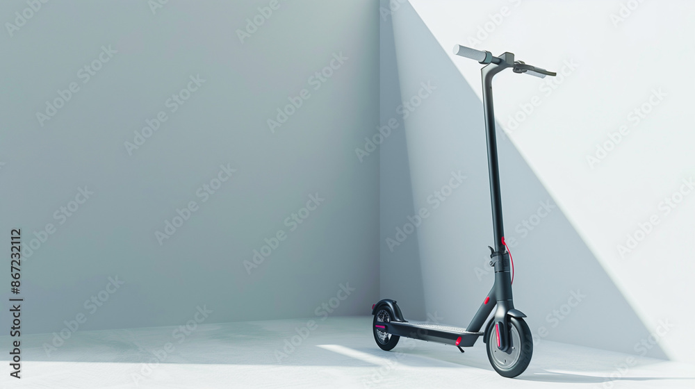 Minimalist photo of sleek scooter with adjustable handlebars on clean backdrop. Appeals to children and teens, perfect for advertising toys.
Minimalist photo of sleek scooter with adjustable handlebars on clean backdrop. Appeals to children and teens, perfect for advertising toys.