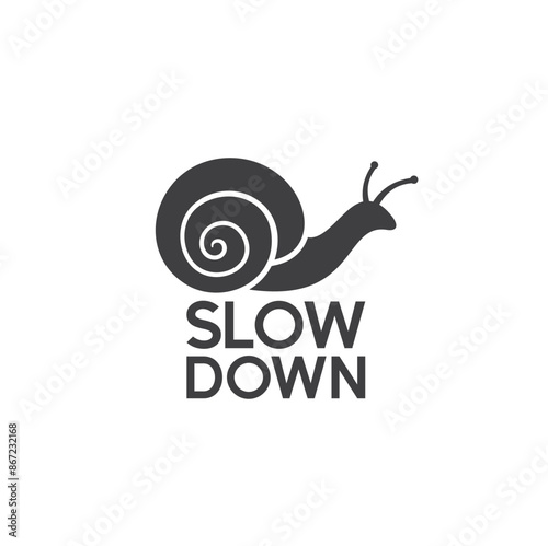 symbol of slow down, slow speed icon, vector art.