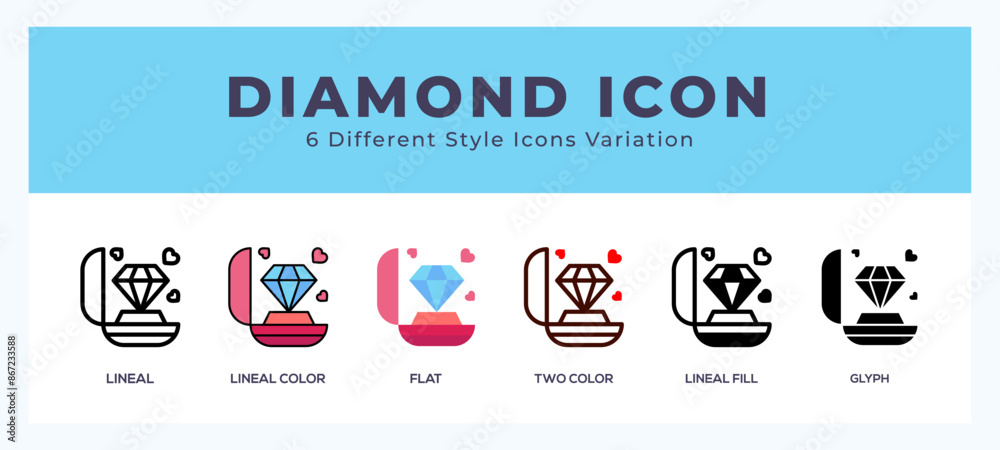 Diamond ring vector icons designed. icon symbol set. Diamond ring vector icons designed. icon symbol set.
