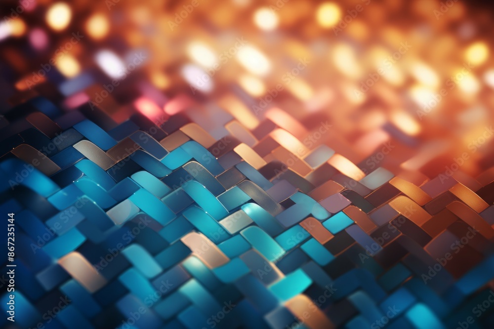 Obraz premium Herringbone Material Structure Background - Generative AI