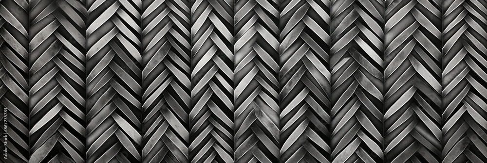 Herringbone Material Structure Background - Generative AI Herringbone Material Structure Background - Generative AI