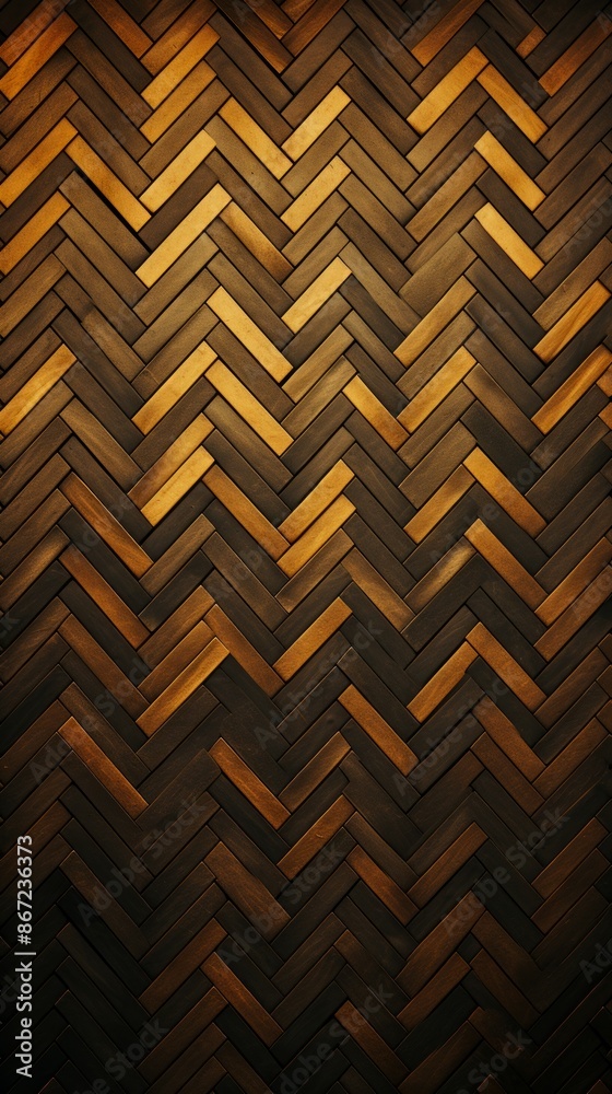 Herringbone Material Structure Background - Generative AI