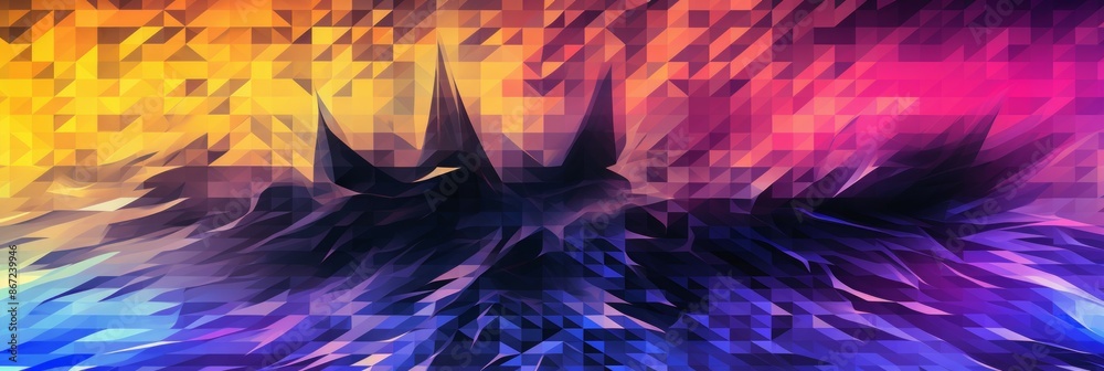 Obraz premium Houndstooth Material Structure Background - Generative AI