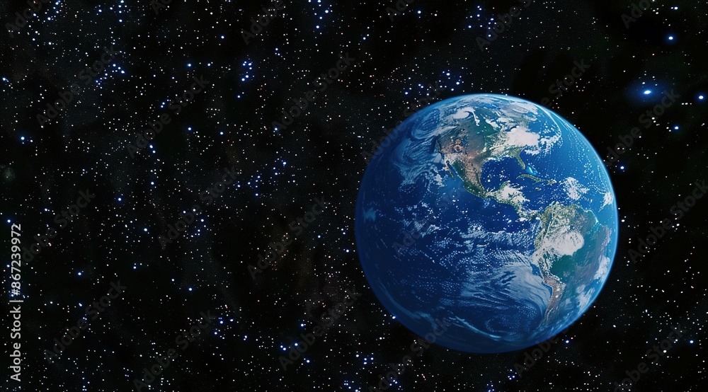 Naklejka premium earth in space