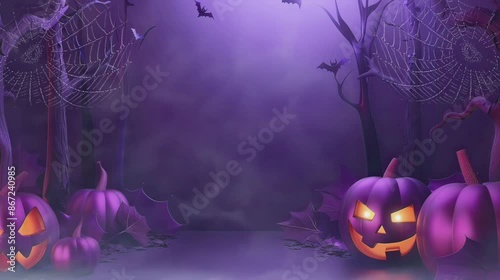 halloween background with pumpkin