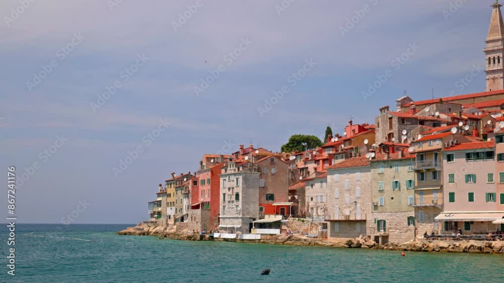 The old town of Rovinj in Croatia. The old town of Rovinj in Croatia.