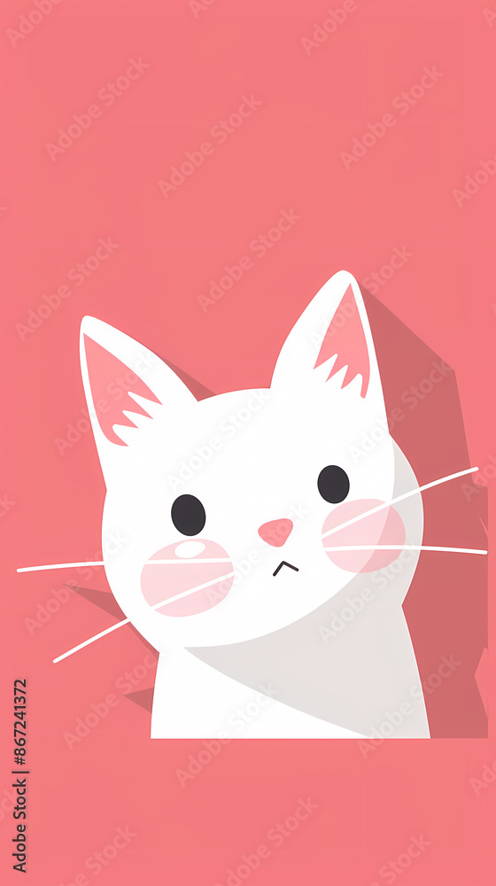 Cute cat flat pattern Cute cat flat pattern