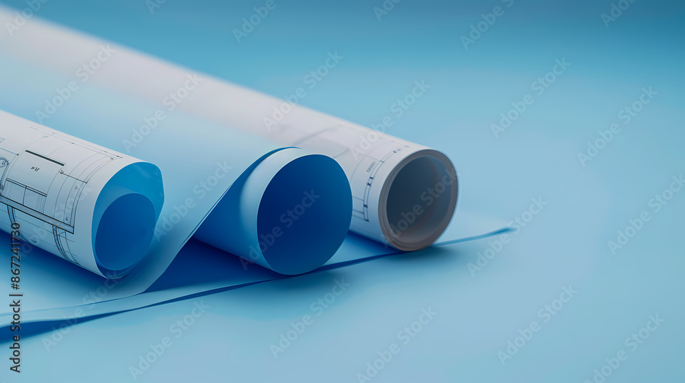 Fototapeta premium Building construction blueprint
