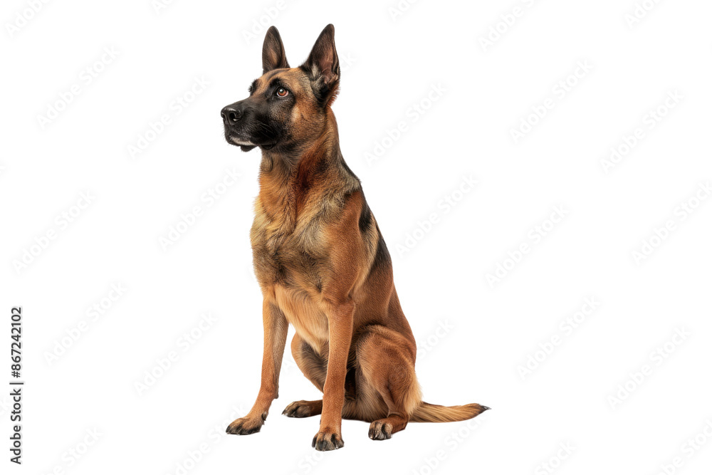 Belgian dog isolated on transparent background Belgian dog isolated on transparent background