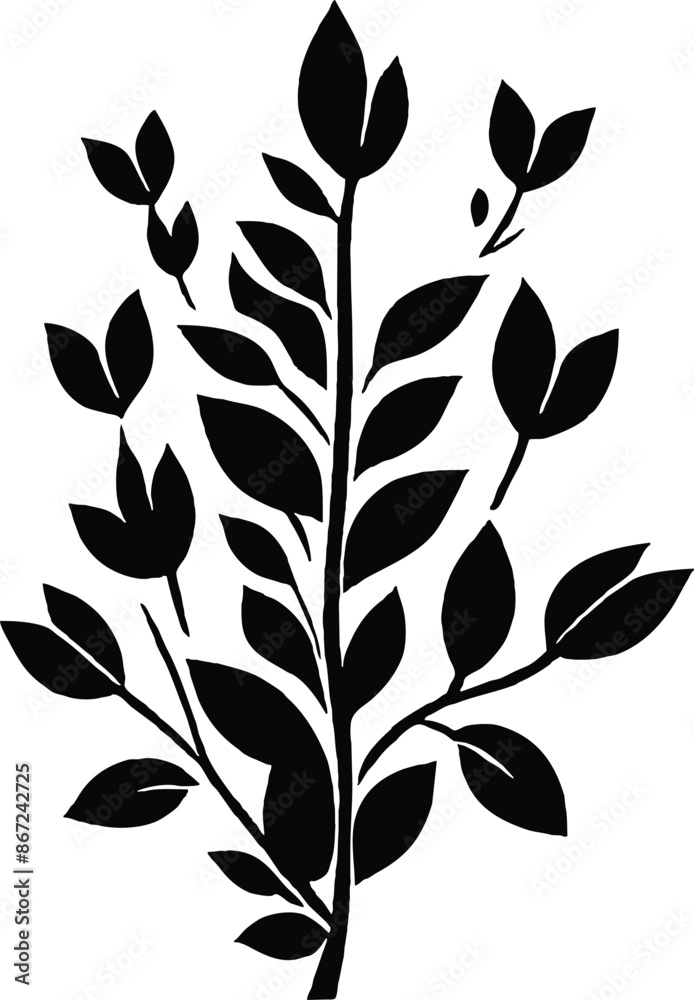 Black tree Silhouette isolated on white background. Black tree Silhouette isolated on white background.