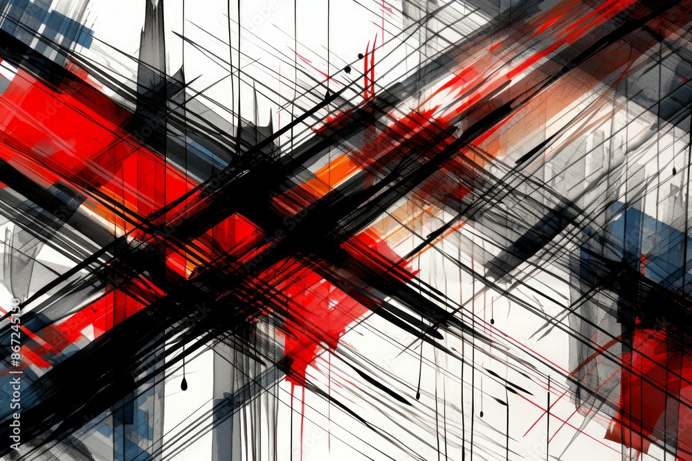 Fototapeta premium Plaid Material Structure Background - Generative AI