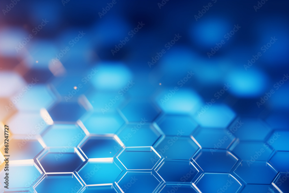 Abstract of hexagon of chemistry laboratory sciences test in the research lab room for the experiment. Abstract of hexagon of chemistry laboratory sciences test in the research lab room for the experiment.
