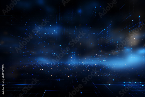 Abstract technology digital line electronic network data innovation concept background.