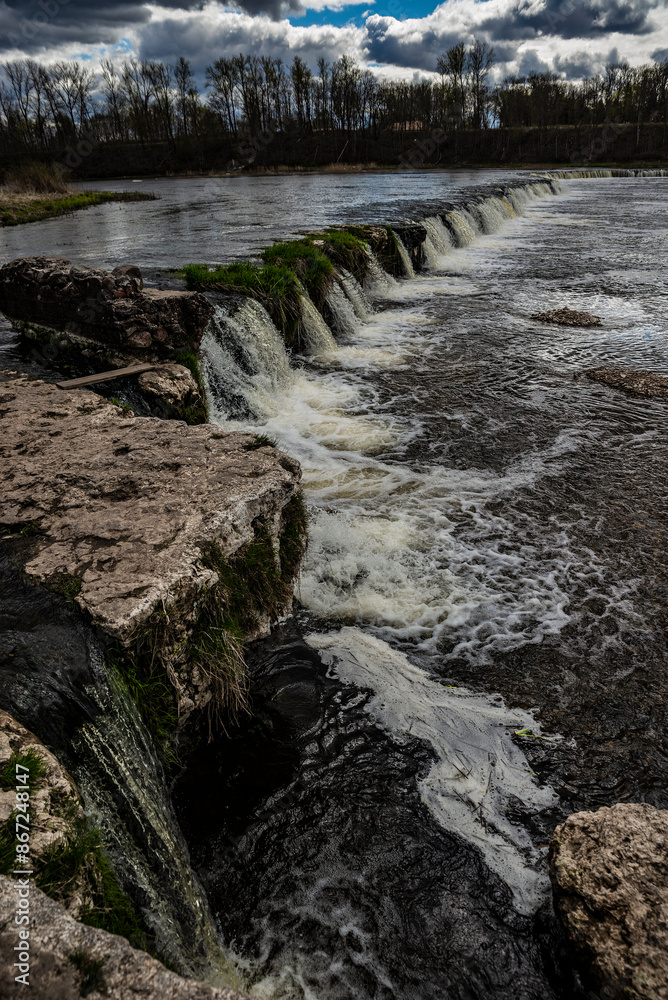 Obraz premium waterfall river in kuldiga