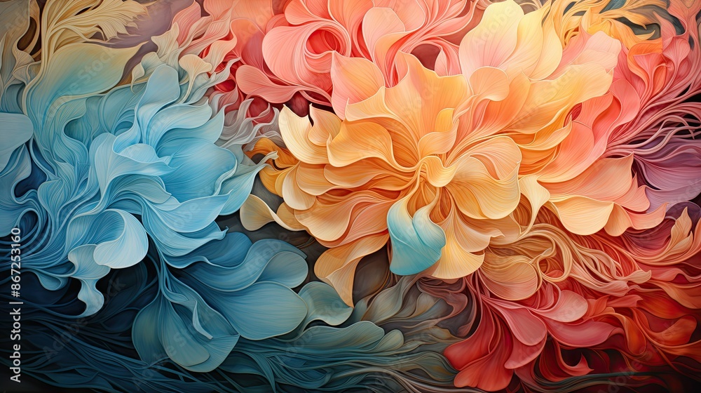Dreamy watercolor swirls Dreamy watercolor swirls